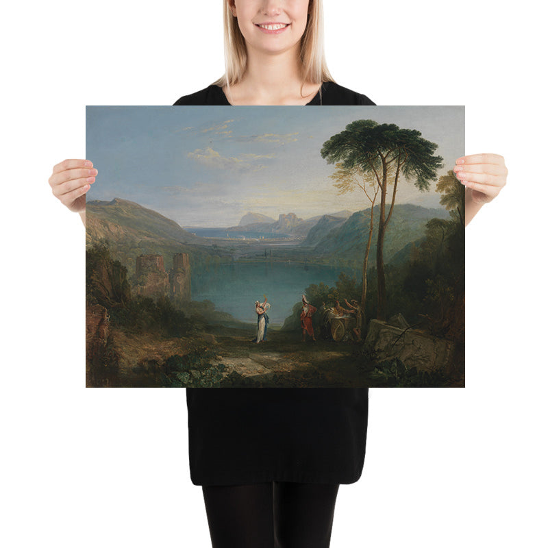 Lago Averno: Enea e la Sibilla Cumana di Turner, 1814 