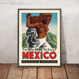 Affiche de voyage Mexique : Pour la même victoire ! 