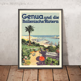 Poster di viaggio di Genova: Genua di Aurelio Craffonara, 1931 