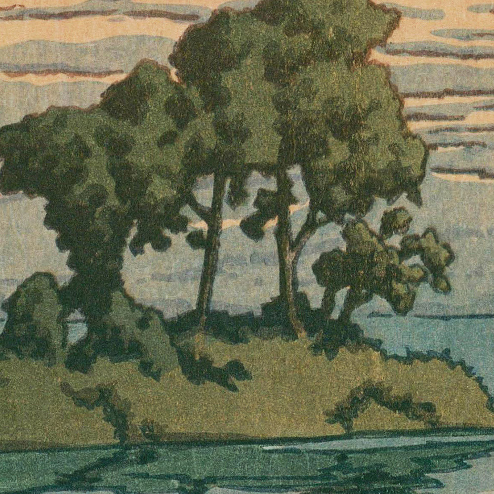 Parc Onuma à Hokkaido par Hasui Kawase, 1935 