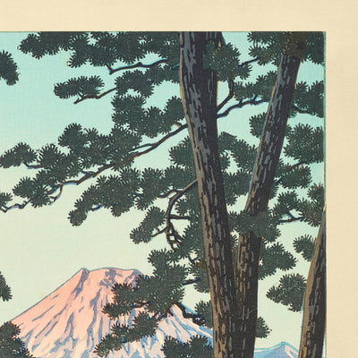 Noche en Tago Bay con el Monte Fuji de Hasui Kawase, 1935 