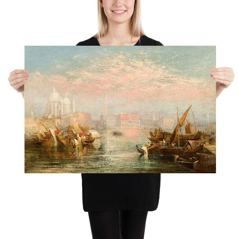 Paisaje marino de Venecia por Turner, 1800 