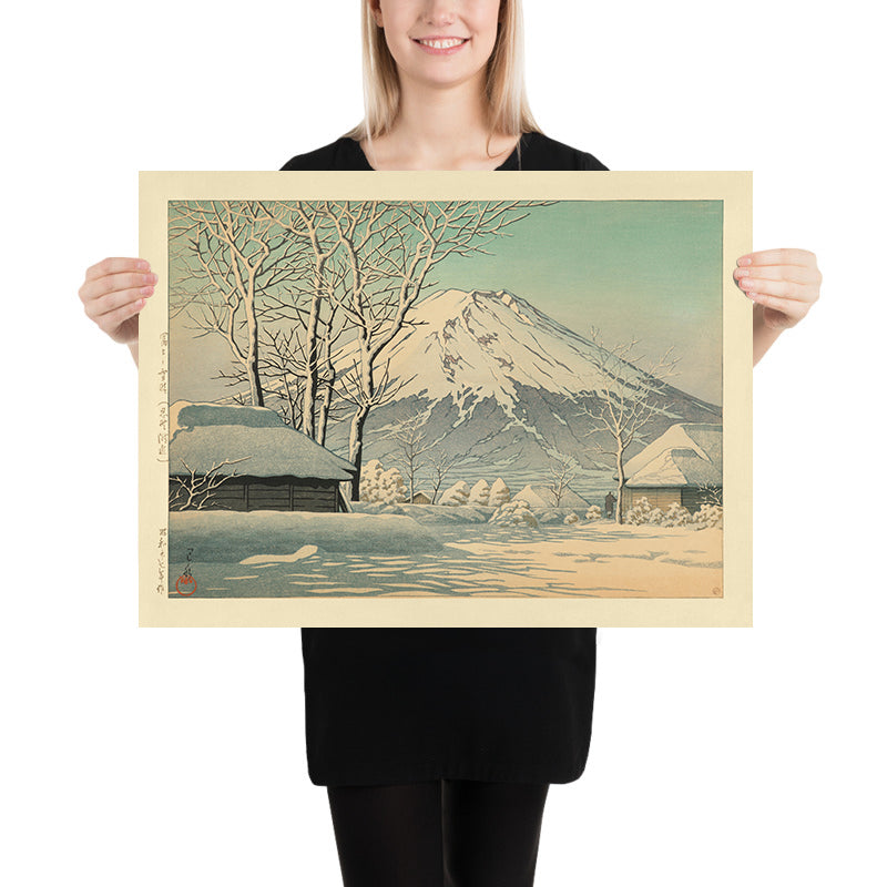 Mt. Fuji nach Schnee in Oshiono von Hasui Kawase, 1935 