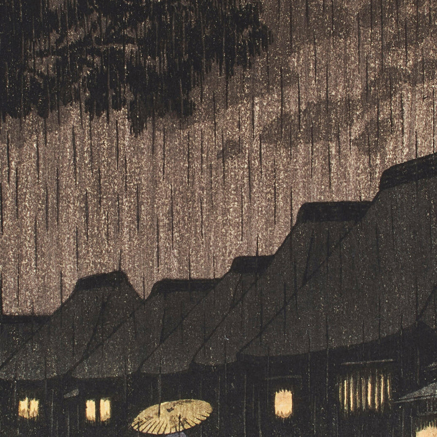 Regen in Maekawa, Sagami-Provinz von Hasui Kawase, 1935 