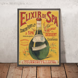 Elixir de Spa Vintage Liqueur Poster, 1900