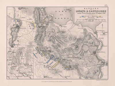 Schlachten von Lonato & Castiglione von AK Johnston, 1796: Französischer Revolutionskrieg 