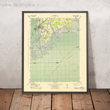 Old Map of Crisfield, Maryland by USGS, 1943 – Pocomoke Sound & Assateague Island