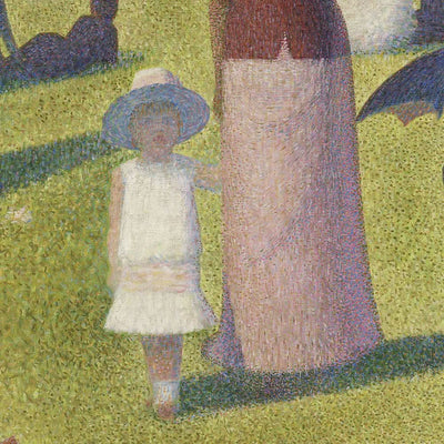 Une après-midi de dimanche sur l'île de la Grande Jatte par Seurat, 1884 