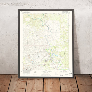 Old Map of Clarkdale, Arizona by USGS, 1973 – Verde River, Cottonwood & Mingus Mountain