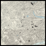 Carte ancienne personnalisée de Kensington 