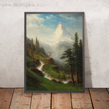 The Matterhorn by Albert Bierstadt, 1860