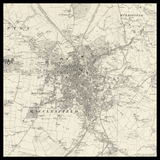 Personalised Old Map of Macclesfield