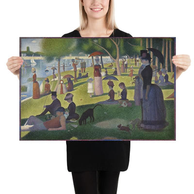 Une après-midi de dimanche sur l'île de la Grande Jatte par Seurat, 1884 