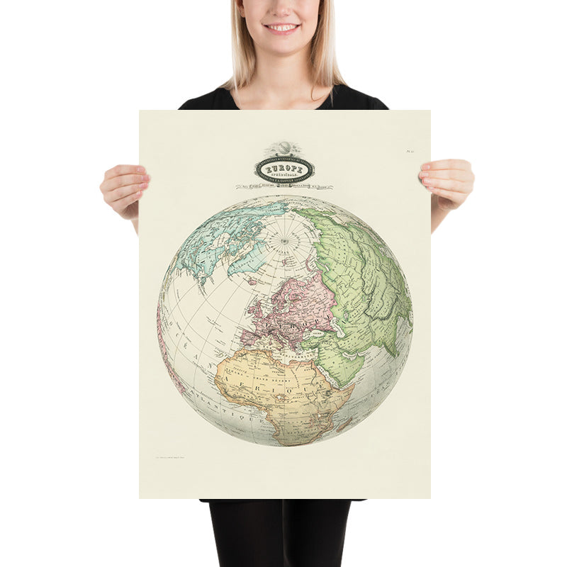 Antica mappa sferoidale d&