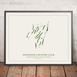 Essendon Country Club Old Course: Moderne Golfplatzkarte 