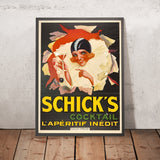 Schick’s Vintage Apéritif Poster, 1925