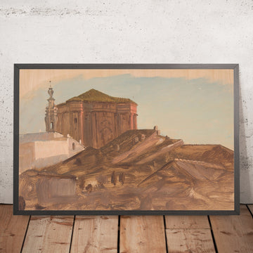 A framed image of 