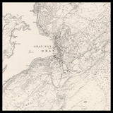 Carte ancienne personnalisée d'Oban 