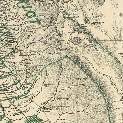 Old Wine Map of California, 1880: San Francisco, Los Angeles, Sonoma, Vineyards, Phylloxera