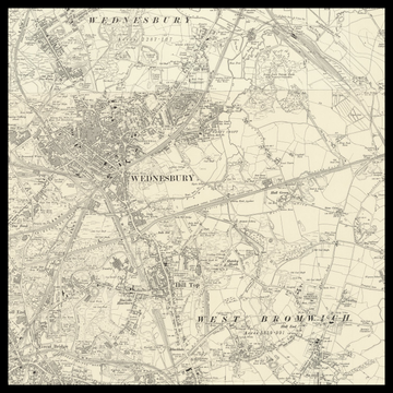 An old Ordnance Survey map of Bloxwich