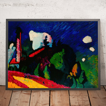 A framed image of 