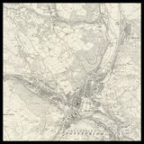 Personalised Old Map of Pontypridd