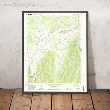 Old Map of Mancos, Colorado by USGS, 1965 – Mesa Verde National Park & Mancos River