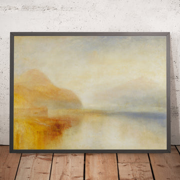 A framed image of Inverary Pier, Loch Fyne- Morning by Turner, 1845