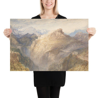 El Fuerte de L'Esseillon, Val de la Maurienne, Francia por Turner, 1835 