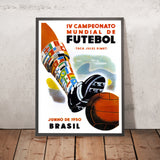 Brazil 1950 Football World Cup Poster