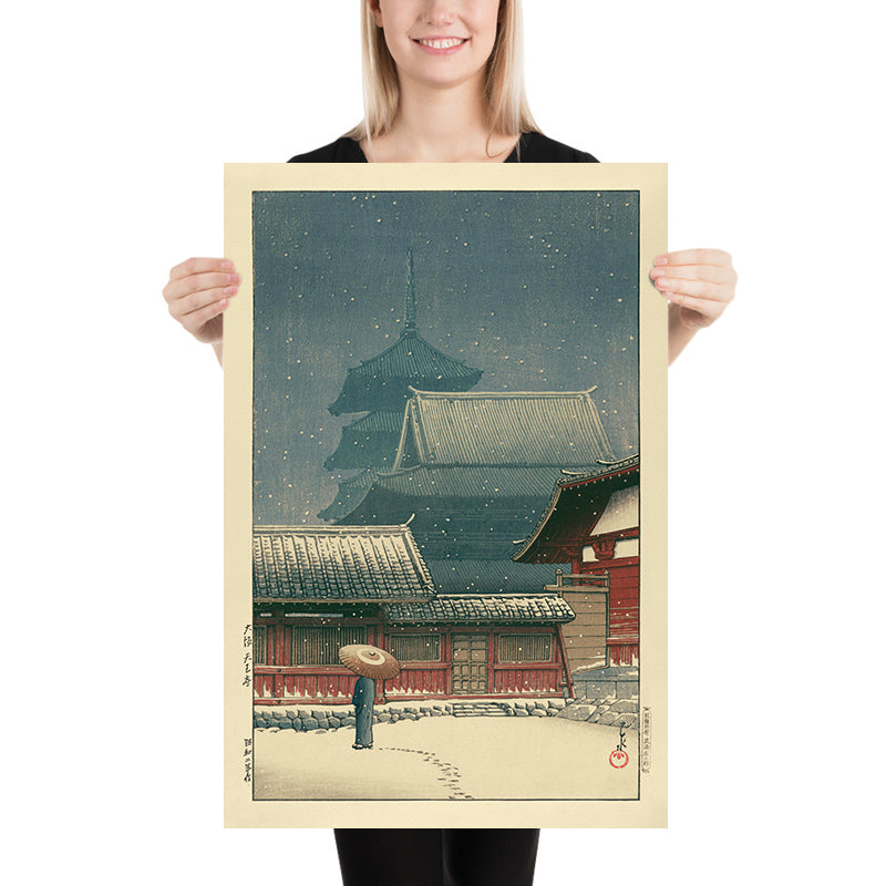 Tenno-Tempel, Osaka von Hasui Kawase, 1935 