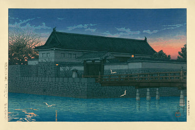 Hirakawa Gateway par Hasui Kawase, 1935 