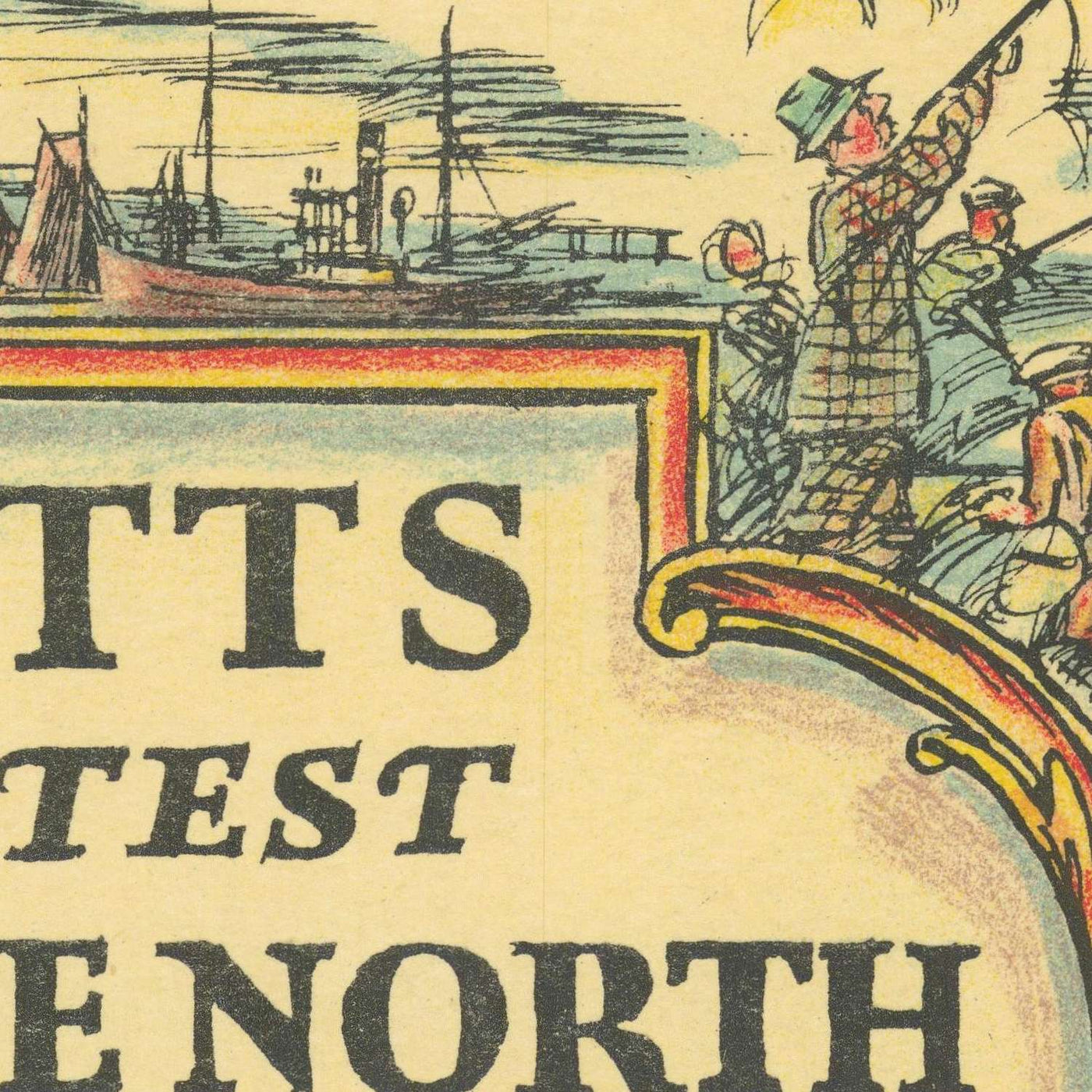 Pratt's Map of Northern England by AE Taylor, 1932