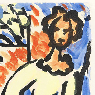 Marie-José in einem gelben Kleid (Marie-José in a Yellow Dress) von Henri Matisse, 1950 