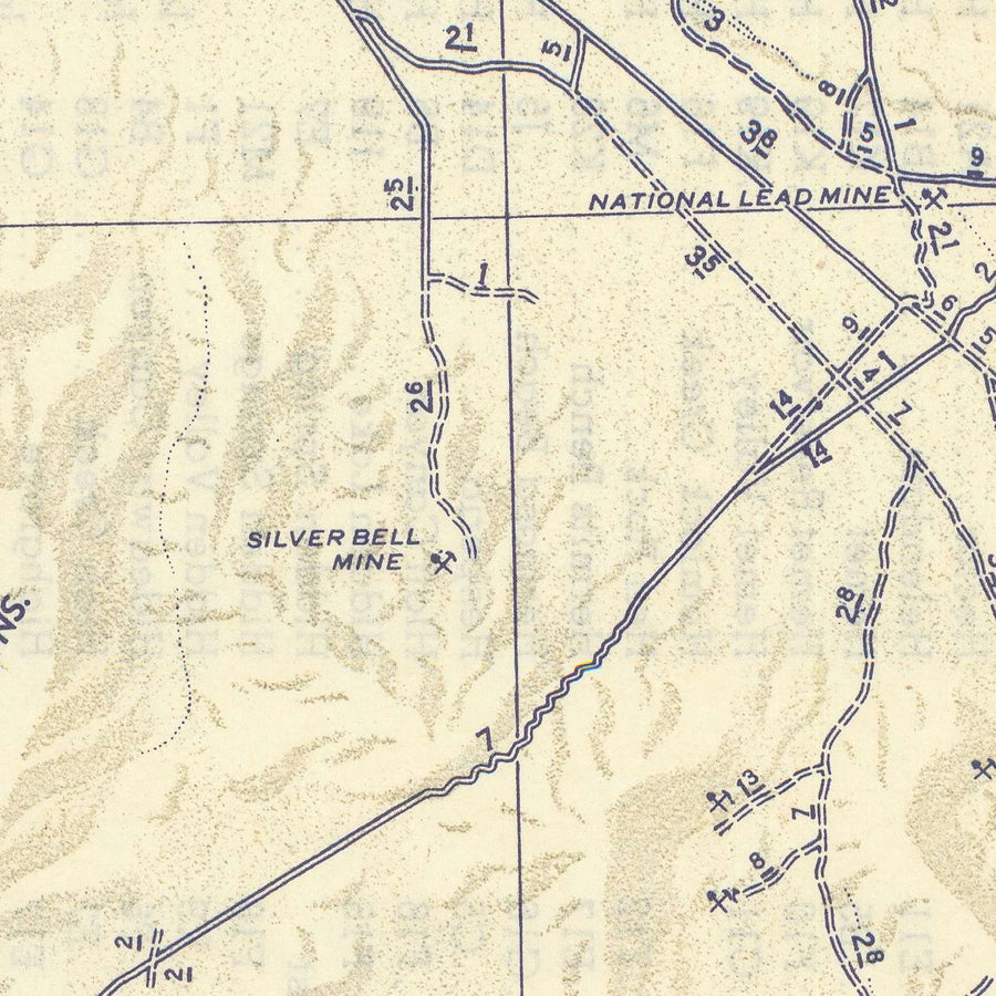 Grande mappa stradale di Los Angeles, 1945: Automobile Club della California del Sud, Hollywood, Beverly Hills, Route 66 