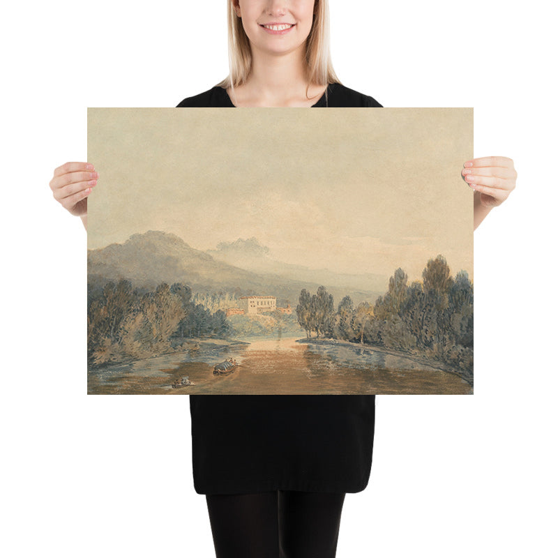 Villa Salviati en el Arno por Turner, 1796 