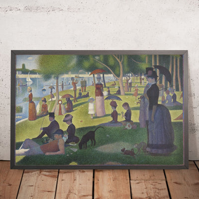 Une après-midi de dimanche sur l'île de la Grande Jatte par Seurat, 1884 