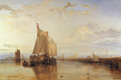 El barco de paquetes Dort de Róterdam, en calma, por Turner, 1818 