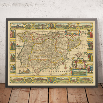 Mappa del Vecchio Cammino di Santiago di The Unique Maps Co & Jansson: Spagna, Portogallo, Pirenei, Camino Francés 