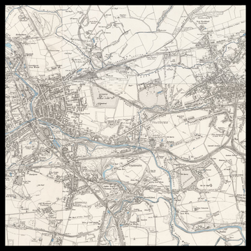Eine alte Ordnance-Survey-Karte von Airdrie