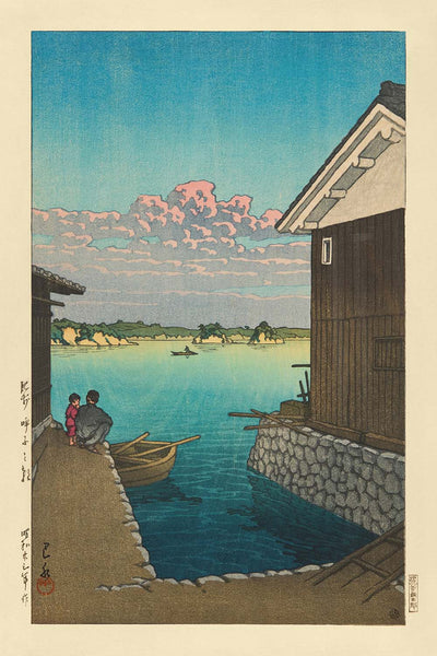 Morning in Yobuko, Hizen by Hasui Kawase, 1935