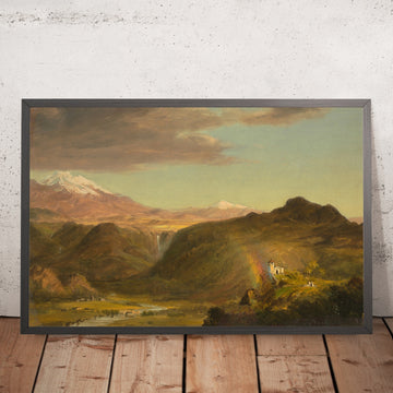 A framed image of 