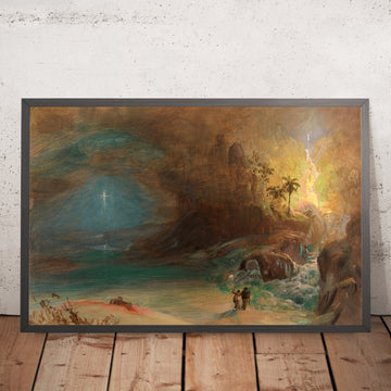 A framed image of 