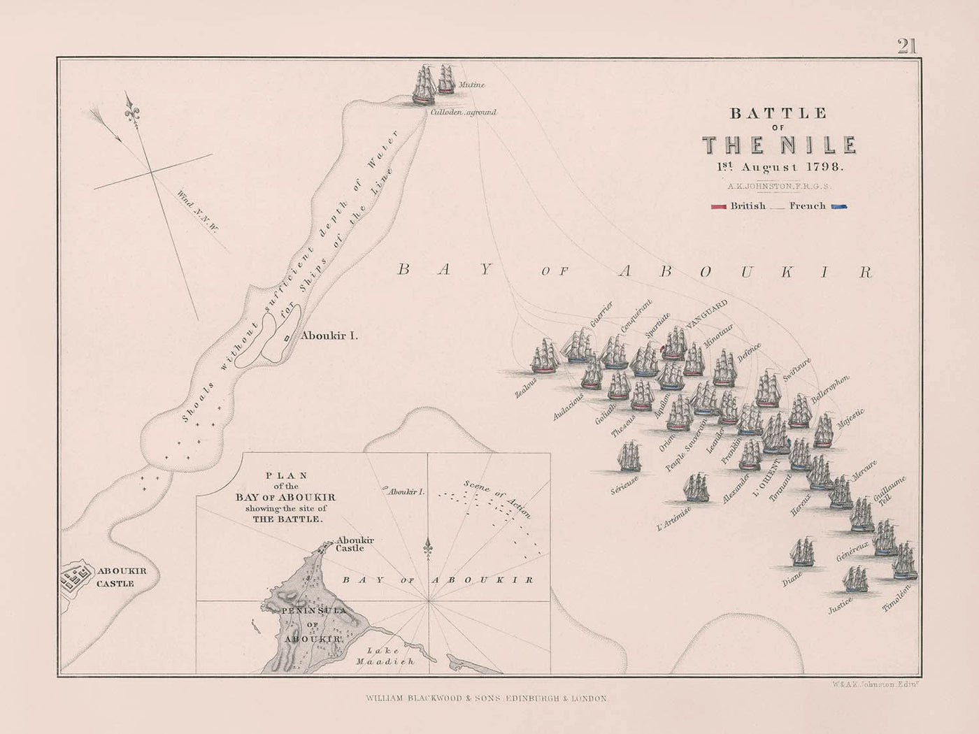 Schlacht am Nil, 1. August 1798: Französische gegen Britische Marine, Napoleonische Kriege 