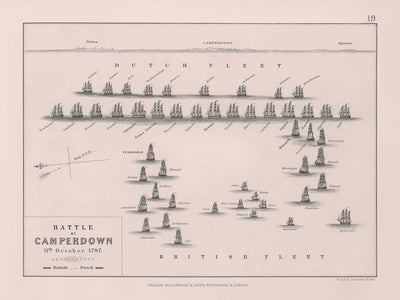 Schlacht von Camperdown von AK Johnston, 1797: Französischer Revolutionskrieg, Batavia 