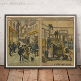 Excise Officers in Search of Alcohol – Vintage Drinks Poster, 1919
