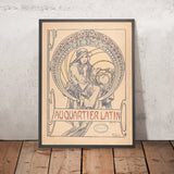 Au Quartier Latin Cover Design by Alphonse Mucha, 1900