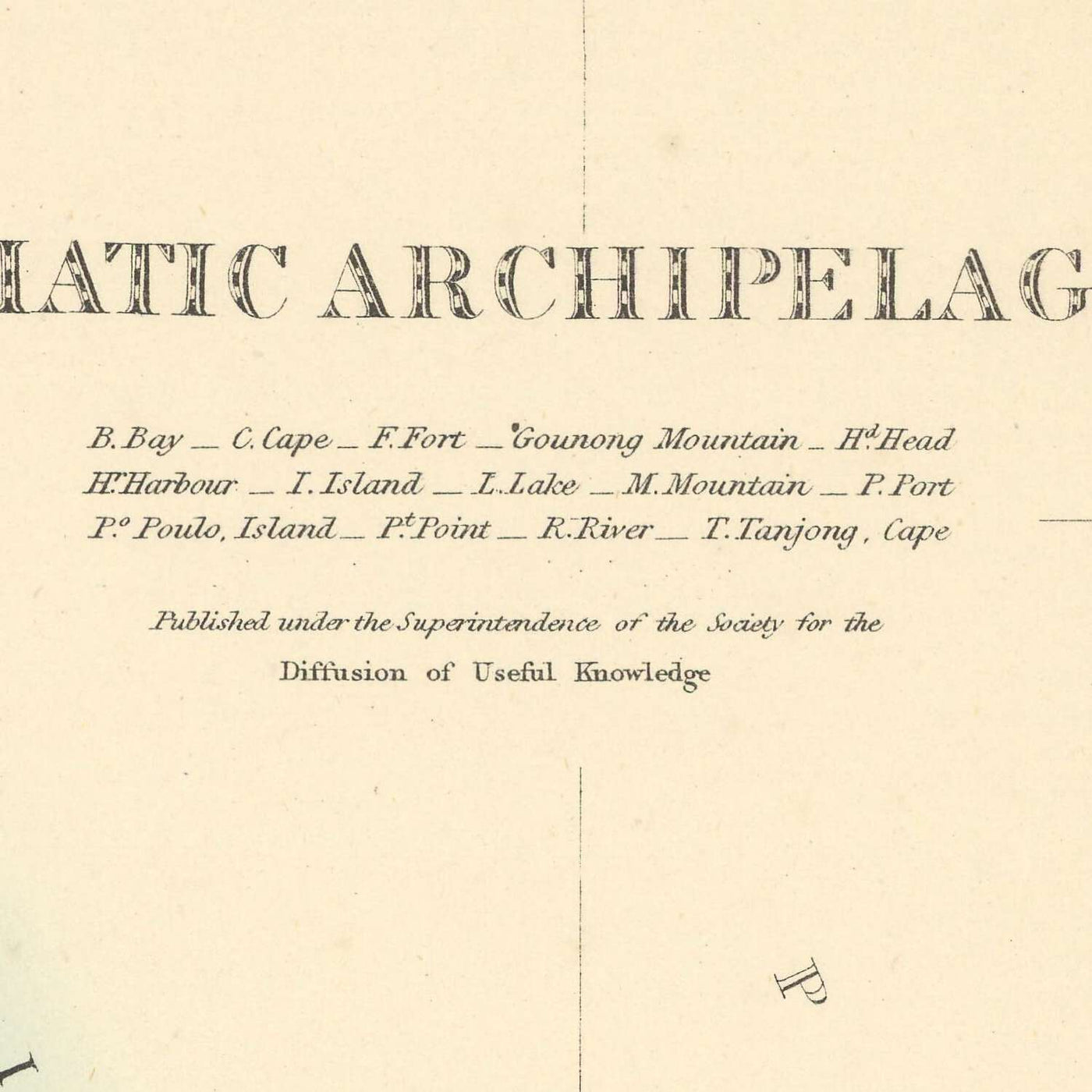 Alte Karte von Südostasien von SDUK, 1872: Kolonialzeit, asiatische Seewege 