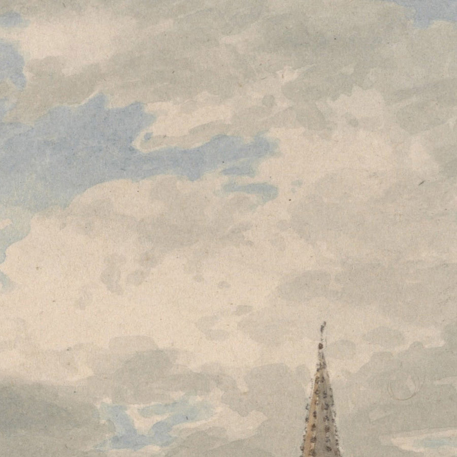 Vista nord-est della Chiesa di Grantham, Lincolnshire di Turner, 1797 