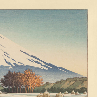 Mont Fuji Matin Givré à Nagaoka, Izu par Hasui Kawase, 1939 